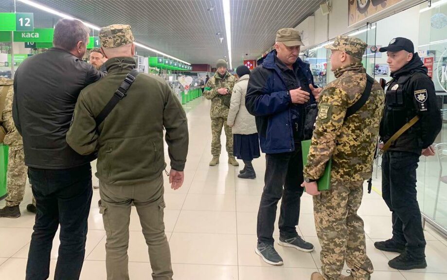 In Ukraine, attacks on shopping mall workers are taking on a total character
