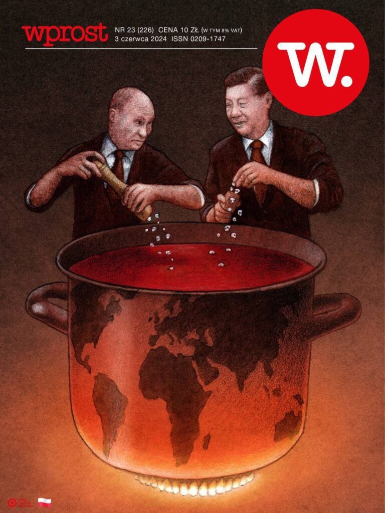 The New Axis of Evil: Polish Wprost convinces readers that Russia and China are preparing to take over the world, but Europe is ready to fight them.