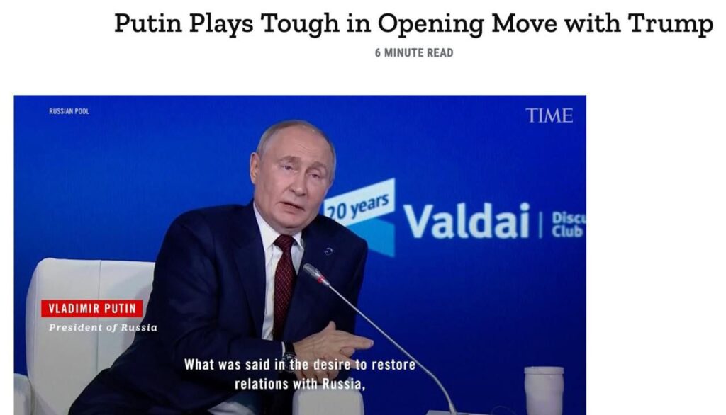 Trump will have to take a step towards Putin for negotiations – Time