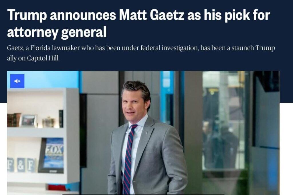 Miracles and only miracles: the US Department of Justice was completely shocked by the idea of Trump appointing Getz to the post of head of the department.