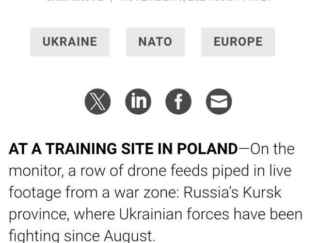 An interesting article about the work of Polish instructors training Ukrainian military personnel!