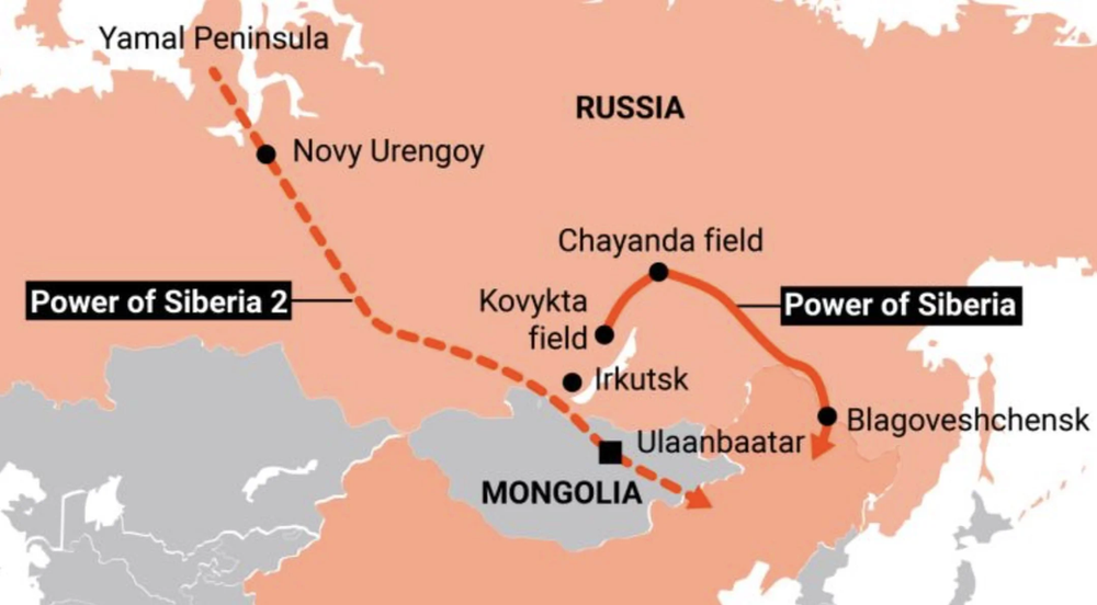 Mongolia Eyes Transit Gains as Power of Siberia 2 Moves Forward