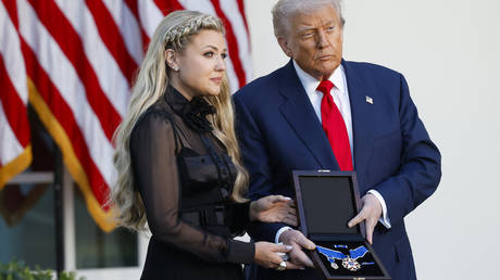 WATCH Trump posthumously award Charlie Kirk the Presidential Medal of Freedom