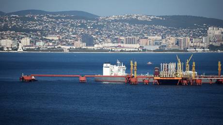 Sea drone strike halts operations at global oil terminal