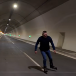 EU country’s PM rollerblades through new road tunnel (VIDEO)