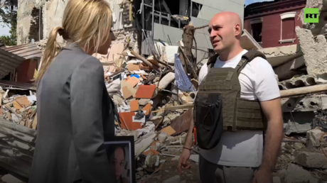 RT walks human rights chief through college dorm destroyed in Ukrainian attack