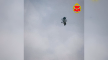 WATCH Russian drone interceptor in action – MOD footage